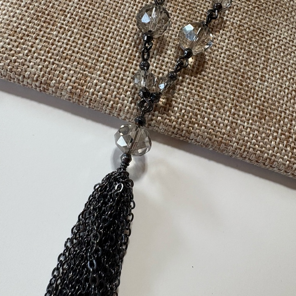 The Limited Chain Tassel Bling Necklace